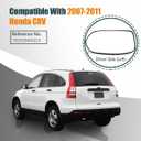 Left Driver Side Mirror Glass w/Heated Compatible for Honda CRV 2007 2008 2009 2010 2011 Heated Chrome Rear View Mirror Glass with Backing Plate and Cushion, Truck Mirrors 76253SWA315