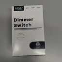 MOES Digital Dimmer Light Switch, 3 Way & Single Pole Dimmable Switches for LED,CFL,Incandescent,Halogen, 600Watt Max, No Neutral Wire Required, ON/Off Switch with Dimming Buttons (1 Pack, White)