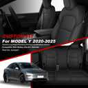 TTX LIGHTING Custom Fit Front Seat Covers for Tesla Model Y 2020-2025