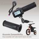 Upgrade 48V Throttle with M Key button Replacement for tutti Soleil 01 for Tuttio Soleil01 for tutto Soleil 01 Electric Dirt Bike Note the buttonwith M) is not compatible with the one (without M)