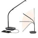 OttLite Strive LED Desk Lamp with USB Charging - ClearSun LED Technology - Adjustable & Flexible Neck, 3 Brightness Settings with Touch Activated Controls - Desk Lamp for Work, Study & Reading