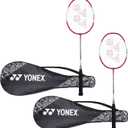 Yonex ZR 100 Light Aluminium Badminton Racquet with Full Cover, Set of 2 | Made in India