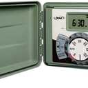 Orbit 57894 4-Station Outdoor Swing Panel Sprinkler System Timer (Green)