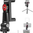 NEEWER Metal Phone Tripod Mount with Cold Shoe Mounts, Freely Adjustable Joints Universal Phone Holder Compatible with iPhone 15 Pro Max Samsung Galaxy Google Pixel Canon Nikon Sony Camera Cage, PA001