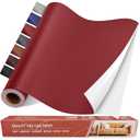 Self Adhesive Leather Repair Patch Kit, 31.5 in x 16 in Large Vinyl Leather Repair Tape for Furniture, Car Seat, Couch, Sofa, Color: Smooth Red
