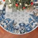 XCHI Snowman Gnomes Christmas Tree Skirt Christmas Party Decorations for Home Xmas Holiday Winter Indoor Decro 36 Inch