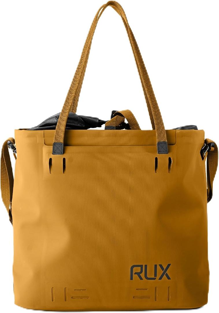 RUX 30L Waterproof Tote Bag (Bronze) - Durable, Weatherproof Utility Tote For Modular Storage - Rugged, Flexible, Seam-Sealed, Packable, And Perfect For Overlanding, Camping, And Van Life