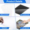 24 Pcs 11" x 17" Menu Cover, Rigid Print Protectors Double-Sided Clear Vinyl Menu Holder Heavy Duty Paper Sleeves Hard Plastic Poster Protector Sleeve for Page Sheet Photographs Document (24)
