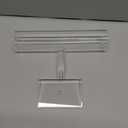 Maitys Hovering Acrylic Bracelet Display Stand T Bar Jewelry Holder Watch Bangle Organizer for Necklace Pendants Anklet Home(Clear)