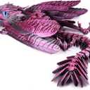 Feathered Wyvern Dragon, 3D Printed Dragon, Articulated Dragon, Fidget Dragon, 3D Printed Toys, Desktop Pet (Stellarscale)