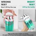 Automatic Soap Dispenser Foam for Kitchen: 11 OZ Glass Touchless Clear Auto Foaming Soap Dispenser for Bathroom - Hand Dish Lotion Home Countertop Kids - Family Couple