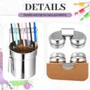 2 Pcs Paint Brush Cleaner Set with Cup, Drying Rack, Extra Large