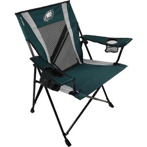 Kijaro Sports Fan Folding Chair, 26" L x 35.5" W x 37" H, Philadelphia Eagles