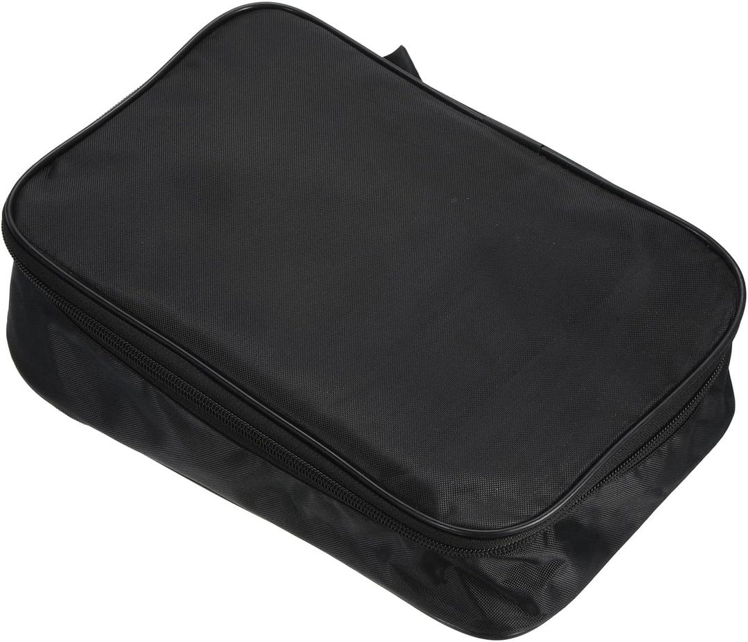 PATIKIL 11" x 7" Ping Pong Paddle Case, Table Tennis Racket Case Soft Cover Container Bag for Sports Accessories, Black