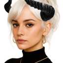 Succubus Devil Horns Headband, Lightweight Costume Accessory with Invisible Elastic for Cosplay, Gothic, Halloween, Succubus Costume, Dragon, Ram