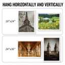 QDSSDECO 24" x 36" Poster Frame with Wood and Plexiglass, 1 Pack White