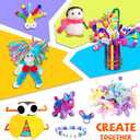 Fusihey Craft Supplies for Kids  Kids Craft Kit Box with 3000+ Pieces, Arts and Crafts Kit for Kids Ages 48 & 812, Storage Craft Box for Girls Boys, Bulk Art Materials Set Gift