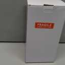 Large Cylinder Ribbed Brown Glass Flower Vase for Farmhouse Dining Table Centerpieces Decor (9.8")