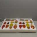 Yaomiao 30 Pcs Vases Bulk Colored Flower Glass Bud Vases Valentine Vintage Colored Glass Bottles Colorful Rustic Embossed for Home Wedding Table Decorations Gifts(Orange Yellow Series)