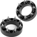 KSP 8x170 Wheel Spacers for F250 F350 2003-2024, 2"(50.8mm) Heavy Duty Tire Spacers with 14mmx1.5 Studs 125mm Center Bore, Forged Lug-Centric Wheel Spacer Fit 8 Lug F250 F350, Not Hub Lip (2" 2003-2024 F250 F350, Black)