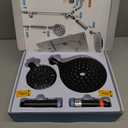 MakeFit Dual Filtered Rain Shower Head Combo, High Pressure Handheld Shower Head with Adjustable Bar - Rainfall Shower Head And Showerhead with Filter for Hard Water - Removes Chlorine (Matte Black)