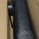 Diamond-Plate Rubber Flooring Rolls, 21FT *16IN Garage Floor Mat, 4 * 7Ft Cover Area PVC Garage Flooring Roll for Garage Floor, RV Trailer Flooring, Water/Stain Resistant Parking Mat Black(1Pcs)