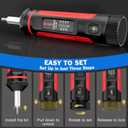 VANPO Torque Screwdriver, 15-75In-lb Torque Screw Driver Wrench Driver Set, 1/4'' Drive Inch Pounds Torque Wrench Screwdriver with 40 S2 Bits for Maintenance, Tools, DIY, Bike Repairing and Mounting