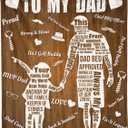 Fiodrimy Gifts for Dad Blanket Fathers Day Birthday Gifts for Men, Best Dad Gifts from Daughter Son Birthday Gift Throw Blankets for Bedding Sofa 50 * 60 Inch