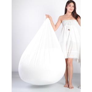 Inner Liner Cover for Giant Bean Bag Chairs, Liner Sleeve for Adults Kids Teens Without Filling, Living Room Bedroom Round Lazy Sofa Chair Cover (No Filler), 5.3Ft, White