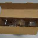 28Pcs Chair Leg Floor Protectors Rectangle for Hardwood Floors Silicone Caps Covers Felt Furniture Pads Clear Chair Sliders, Protect The Floor from Scratches(Fit:L 1.12"-1.5",W 0.75"-1") (Medium)