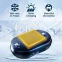 2PCS Anti-Freeze Electromagnetic Car Snow Removal Device, 2026 New Portable Solar Defroster for Windshield, Antifreeze Instrument for Ice and Snow Scraping