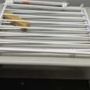 Babelio No Bottom Bar Baby/Dog Gate for Stairs, 28" H, 27.5-40.6" W, White