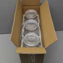 VITEVER [ Taller ] 92oz Glass Jars with Airtight Lid, Large Glass Food Storage Jars, 3 Pack Wide Mouth Airtight Glass Jars for Kitchen Pantry Spaghetti, Square Mason Jars with Labels