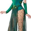 Spooktacular Creations 9 Pcs Green Ivy Costume, Womens Halloween Costumes 2025 with Wig for Cosplay Parties Comic Con (L)