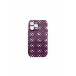 Polka Dot Phone Case for iPhone 17 Pro Cute Fashion Pattern Case 6.3", Aesthetic Trendy Stylish Print Design Women Girly Cover Camera Protective Gloss Soft Slim Shockproof TPU Funda, purple