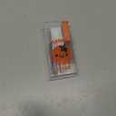 Automatic Ejectable Floss Picks Dispenser, Refillable Portable Oral Care Organizer with 10 Disposable Floss Sticks (2Pcs Orange)