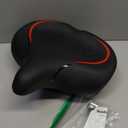 Bicycle Seat, Bike Seat for Women Men Extra Comfort Wide, Oversized Comfortable Seats Saddle for Peloton Bikes, Fit for Exercise Bikes, Electric Bikes, Mountain Bikes, Cruiser Bikes (Red)