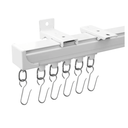Curtain Tracks Ceiling Wall Mounted Heavy-Duty Curtains Rails Room Divider Curtain Track for Living Room Bedroom Room Shower Divider White 3 ft To 6 ft
