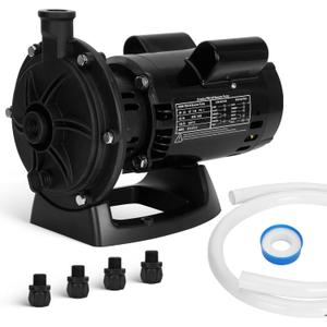 Upgraded 1HP Pool Booster Pump, Anti-Leak PB4-60 Replacement for Polaris 180-480, Dual Capacitor & 1600GPM Flow, 115V/230V Dual Voltage