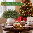 Artgar 24 Pcs Christmas Pine Branches - 18" Realistic Artificial Greenery Pine Stems - Real Touch Faux Cedar Picks for Vase, DIY Garland Wreath Home Indoor Outdoor Xmas Decorations