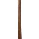 62" Tall Rustic Wood Floor Lamp for Living Room, Farmhouse Walnut Wood Floor Lamps with Linen Shade for Reading, UL Listed Stand Lamps with Woods Base for Bedroom, Corner, Office, White Shade