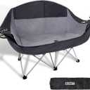 Double Camping Chair Heavy Duty 600LBS 2 Person Loveseat Portable w Holder
Thick steel tube 54x20.8x36.2in double seat cup holders folds 7x9x36.6in carry bag for camping lawn movie backyard beach rv