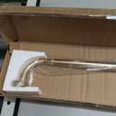 Warm Gold Disc Curtain Rods, 48-84 Inches Window Curtain Rod, Adjustable Room Darkening Drapery Rod with Aluminum Finials and Brackets, Wrap Around Design