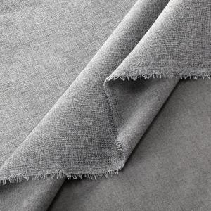 VitalCozy Grey Faux Linen Fabric 57 Inch x 3.3 Yard Grey Cover Fabric by The Yard for Sofas, Chairs, Box Spring Foundations, Conceals Frame and Staples Inside Furniture, DIY Craft Project