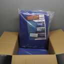 Large Waterproof Tarp - Heavy Duty 5 Mil Thick Poly Tarpaulin Ideal for Canopy Tents, Boats, RV or Pool Covers - Multipurpose Protective Tarps with Grommets for Indoor and Outdoor Use | 30' x 30' (Blue-lightweight Protection)