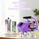 BetterSub Tumbler Mug Heat Press Machine 30 OZ 20 OZ 16 OZ Sublimation Straight Skinny Tumbler Mug Sublimation Print 11 OZ 15 OZ Sublimation Mug Heat Transfer Purple