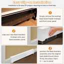 2 Pack 4 FT Baseboard Heater Cover with Left and Right Endcaps