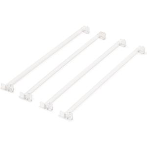 Yellow Mountain Imports American Mahjong Tile Pushers - Set of 4, 18-Inch Clear Transparent Acrylic Mahjong Pushers, 17.9 x 1.7 x 1.1 inches