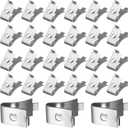 OSALADI Shelf Clips 50 Pcs Cabinet Shelf Pegs Metal Supports for Wood Shelving Easy Installation Stable Partition Bracket for Kitchen Cabinets Bookcases and Glass Shelves