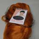 morvally 23" Women Long Wig Big Wavy Heat Resistant Synthetic Straight Hair with Bangs for Cosplay Costume Halloween Party (2735# Ginger Orange)